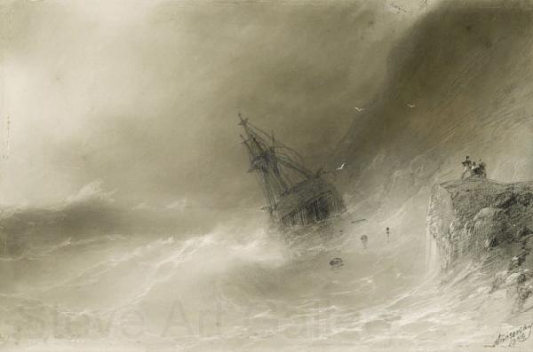Ivan Aivazovsky Shipwreck Germany oil painting art
